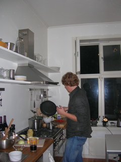 marius beim Kochen